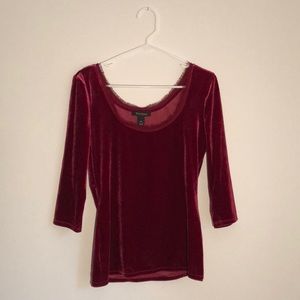 Quarter sleeve, velvet top